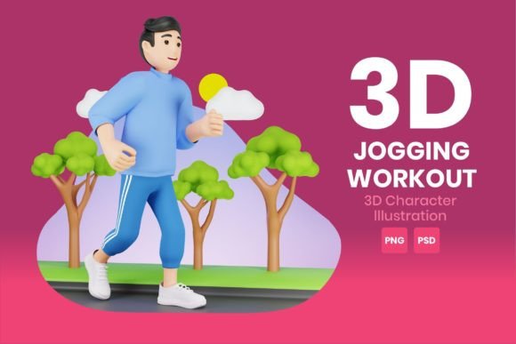 Download Jogging Workout 3D Character - Premium Resources