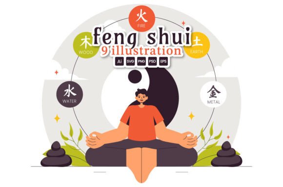 Download 9 Feng Shui Elements Illustration - Feng shui Collection