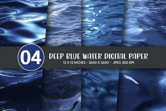 Download Deep Blue Water Digital Paper - Digital Collection