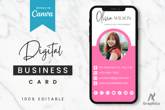 Download Dark Digital Business Card Template - Digital Collection