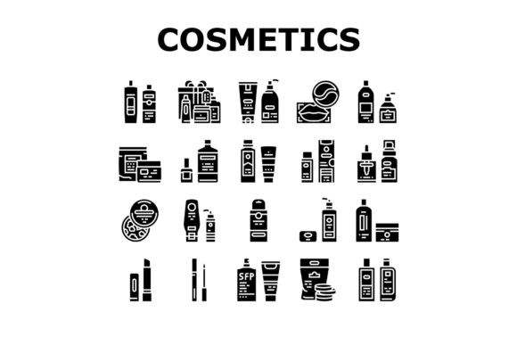 Download Cosmetics Package Beauty Product Icons - Cosmetics Collection