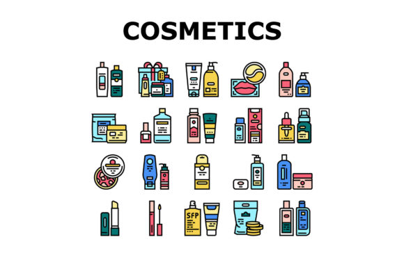 Download Cosmetics Package Beauty Product Icons - Cosmetics Collection
